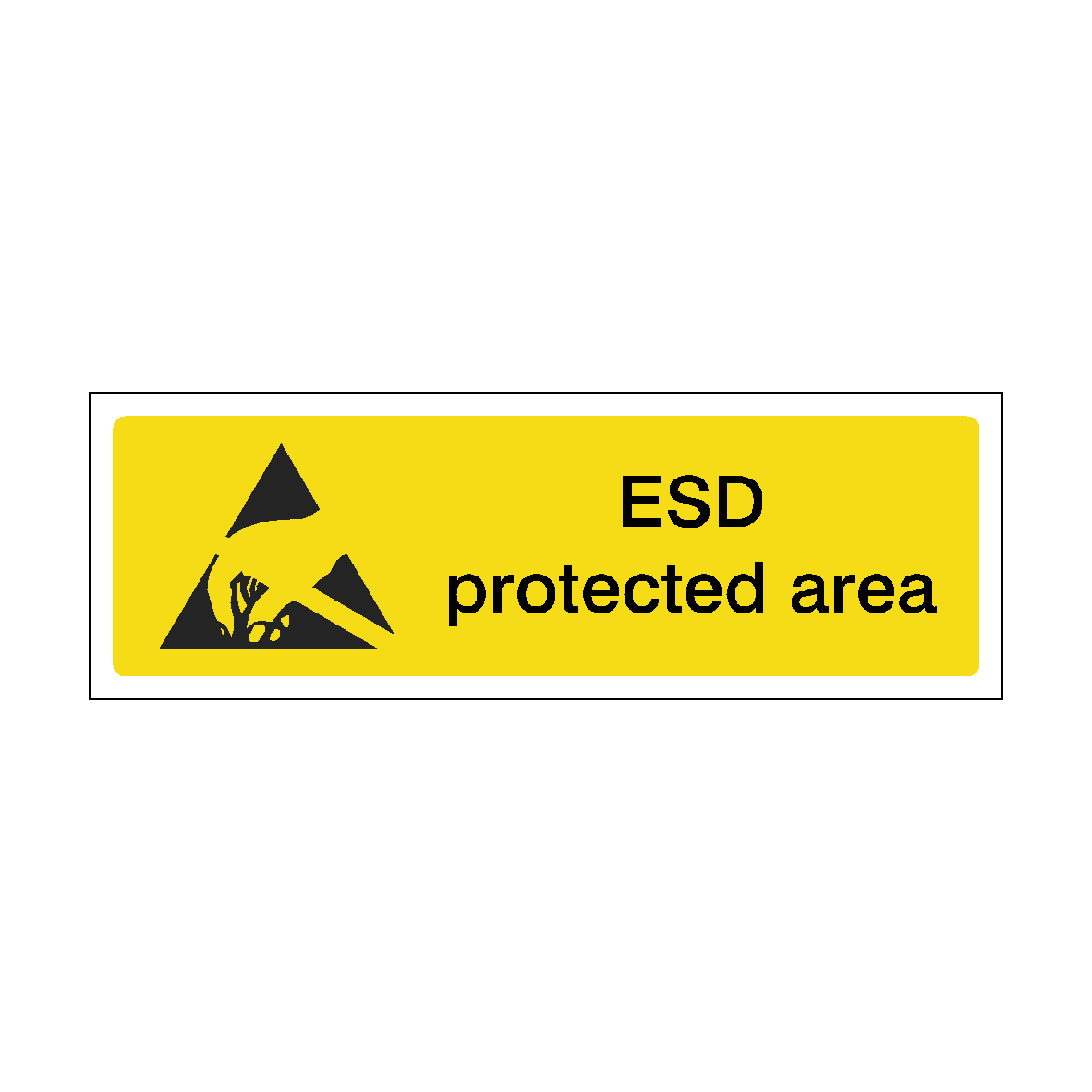 ESD Protected Area Safety Sign | Safety-Label.co.uk