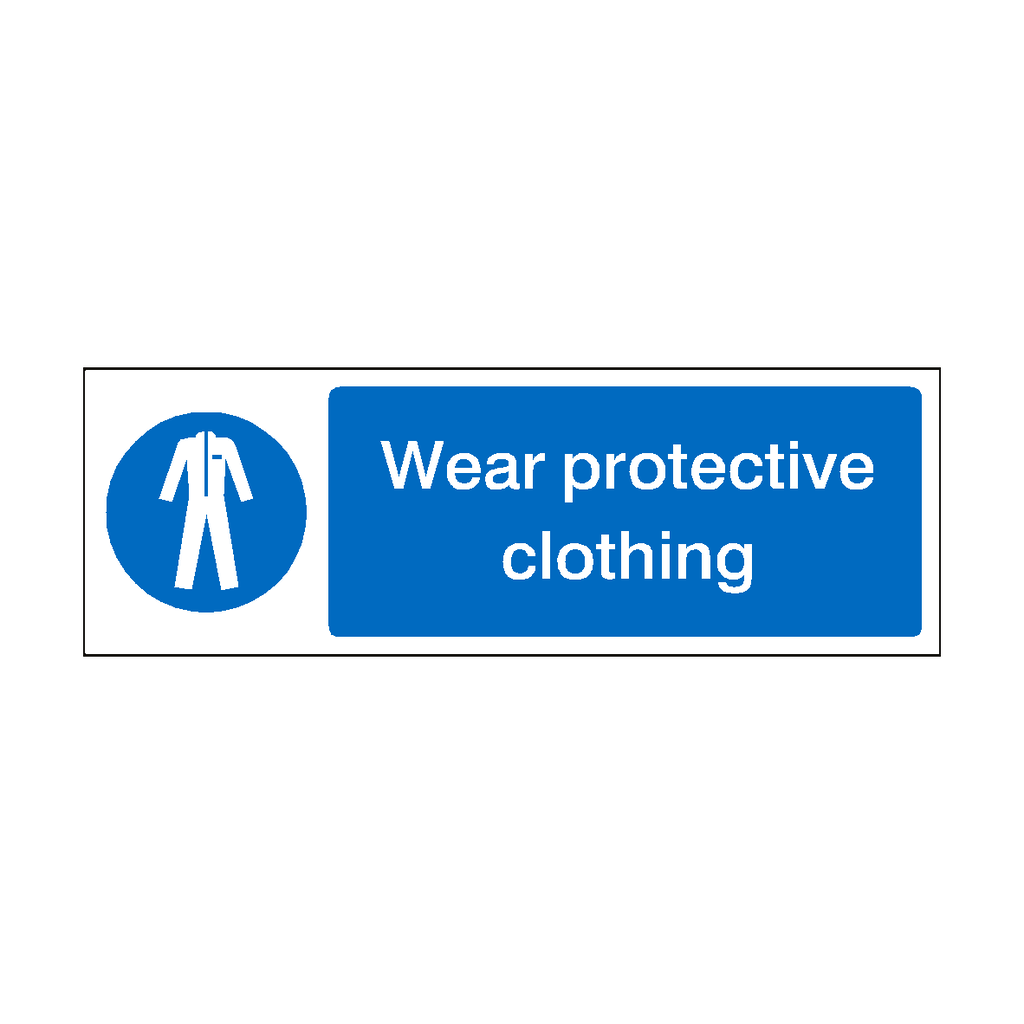 Wear Protective Clothing Sign | Safety-Label.co.uk