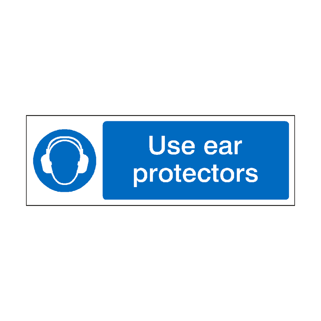 Use Ear Protectors Sign | Safety-Label.co.uk