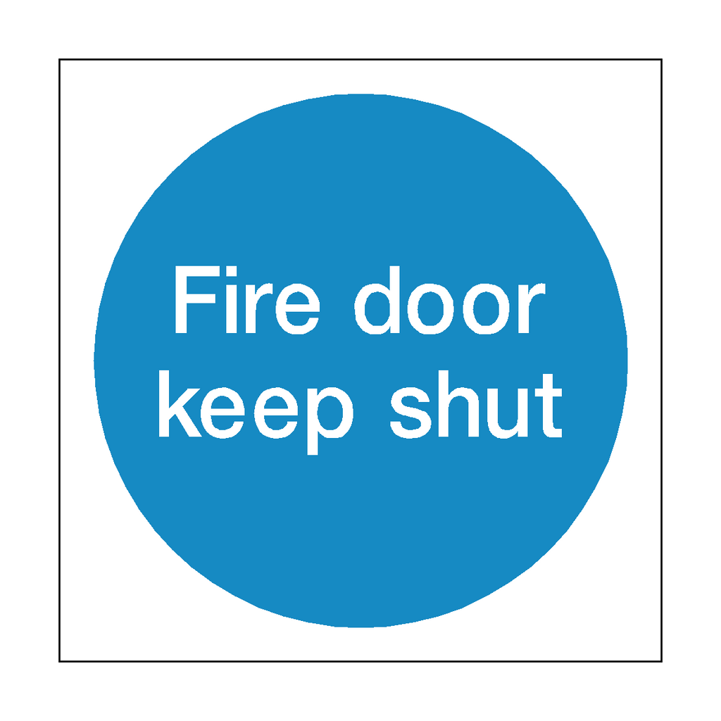 Fire Door Keep Shut Sticker | Safety-Label.co.uk