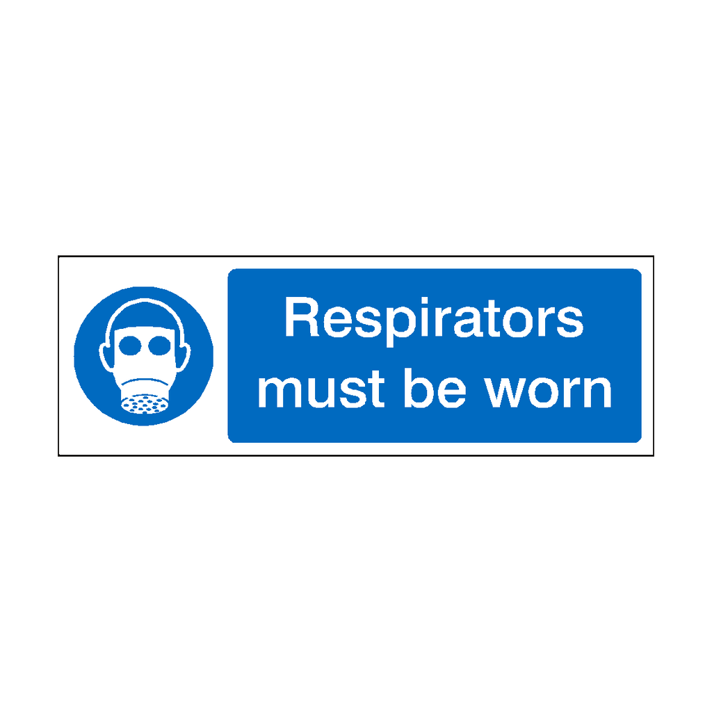 Respirators Must Be Worn Sign | Safety-Label.co.uk