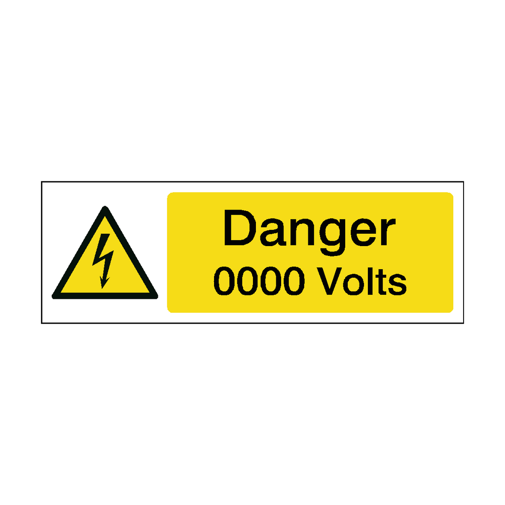 Custom Volts Safety Sign | Safety-Label.co.uk