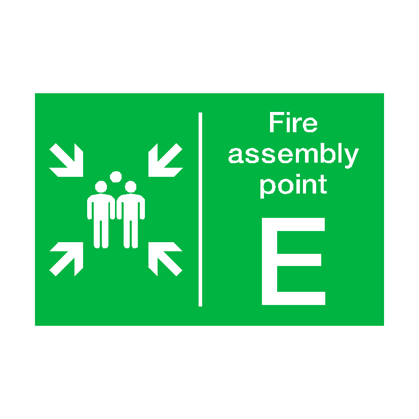 Fire Assembly Point E Sign