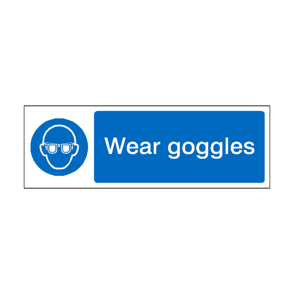 Wear Goggles Sign | Safety-Label.co.uk