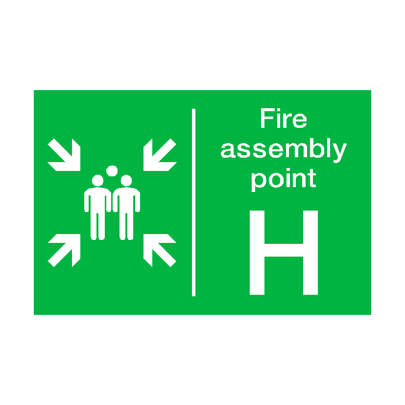 Fire Assembly Point H Sign