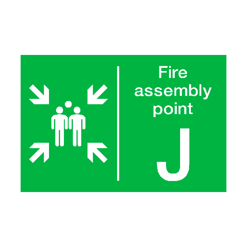 Fire Assembly Point J Sign