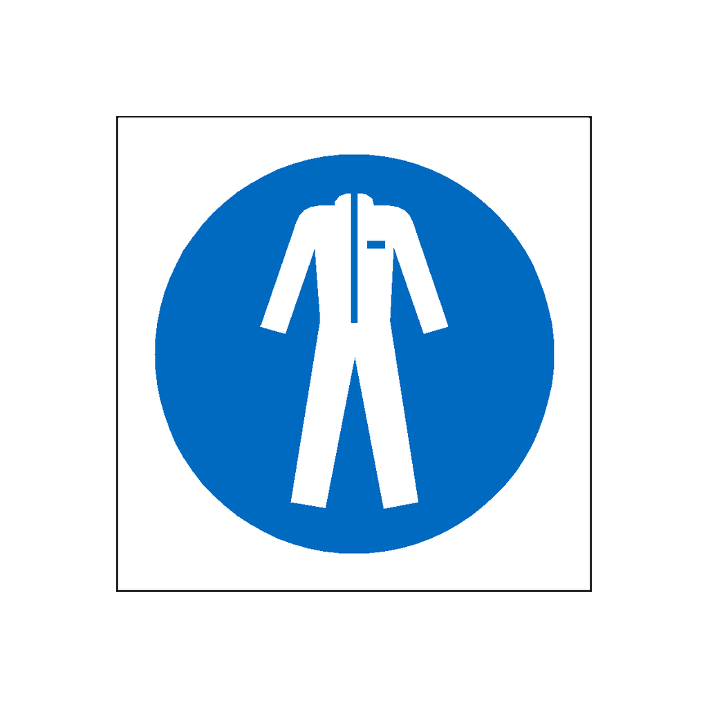 Wear Protective Clothing Symbol Sign | Safety-Label.co.uk