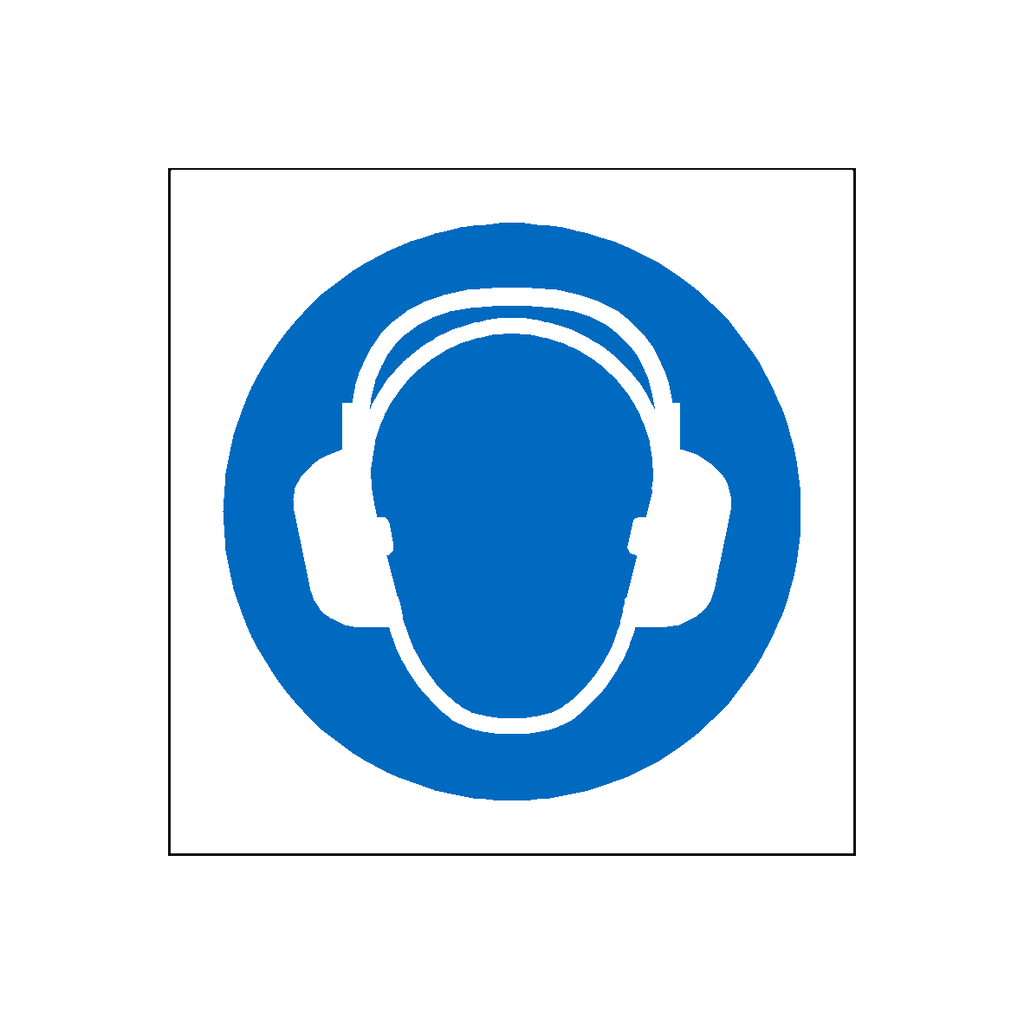 Wear Ear Protection Symbol Sign | Safety-Label.co.uk