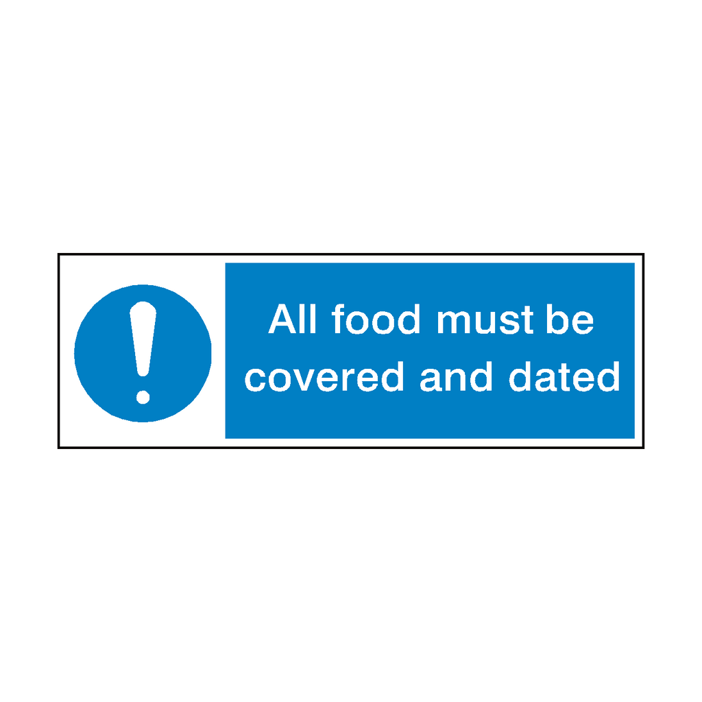 All Food Covered And Dated Hygiene Sticker | Safety-Label.co.uk