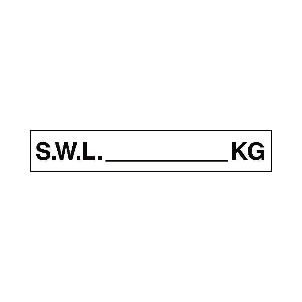 S.W.L Sign KG White | Safety-Label.co.uk