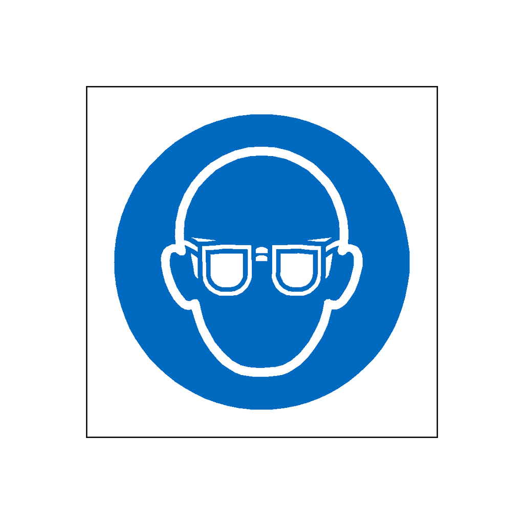 Wear Eye Protection Symbol Sign | Safety-Label.co.uk