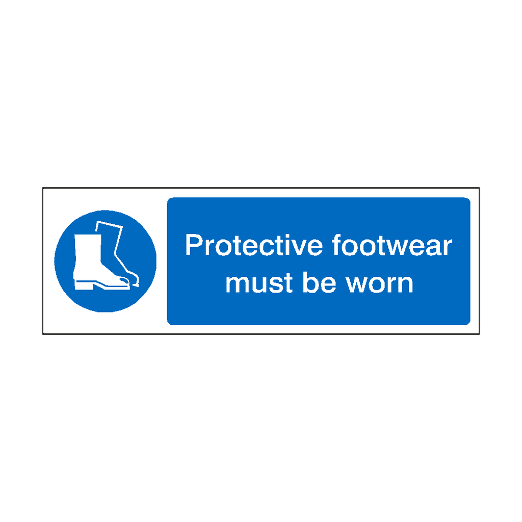 Protective Footwear Must Be Worn Sign | Safety-Label.co.uk