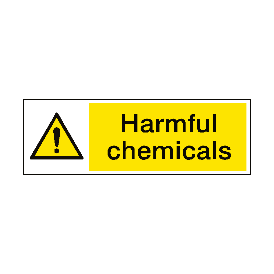 Harmful Chemicals Hazard Sticker | Safety-Label.co.uk