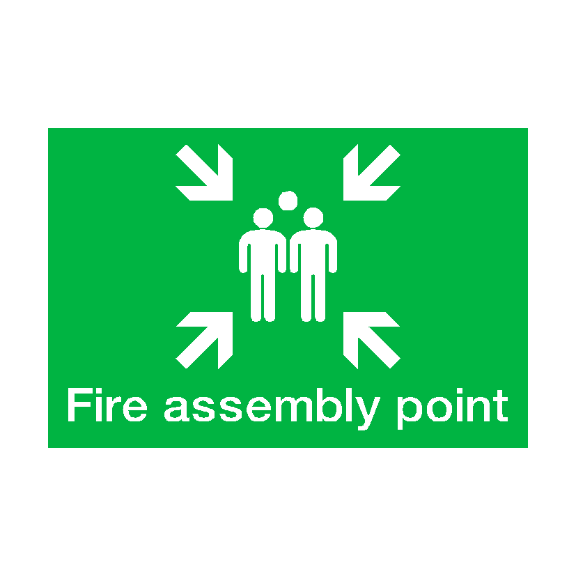 Fire Assembly Point Landscape Sign