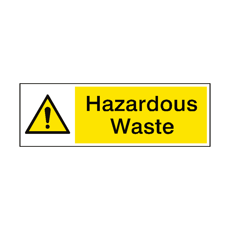 Hazardous Waste Sticker | Safety-Label.co.uk