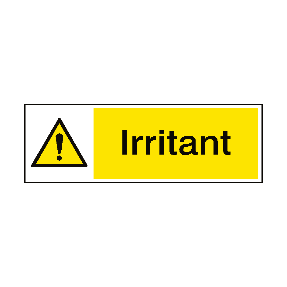 Irritant Hazard Sticker | Safety-Label.co.uk