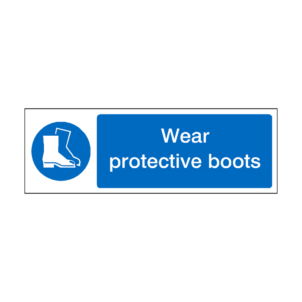 Wear Protective Boots Sign | Safety-Label.co.uk