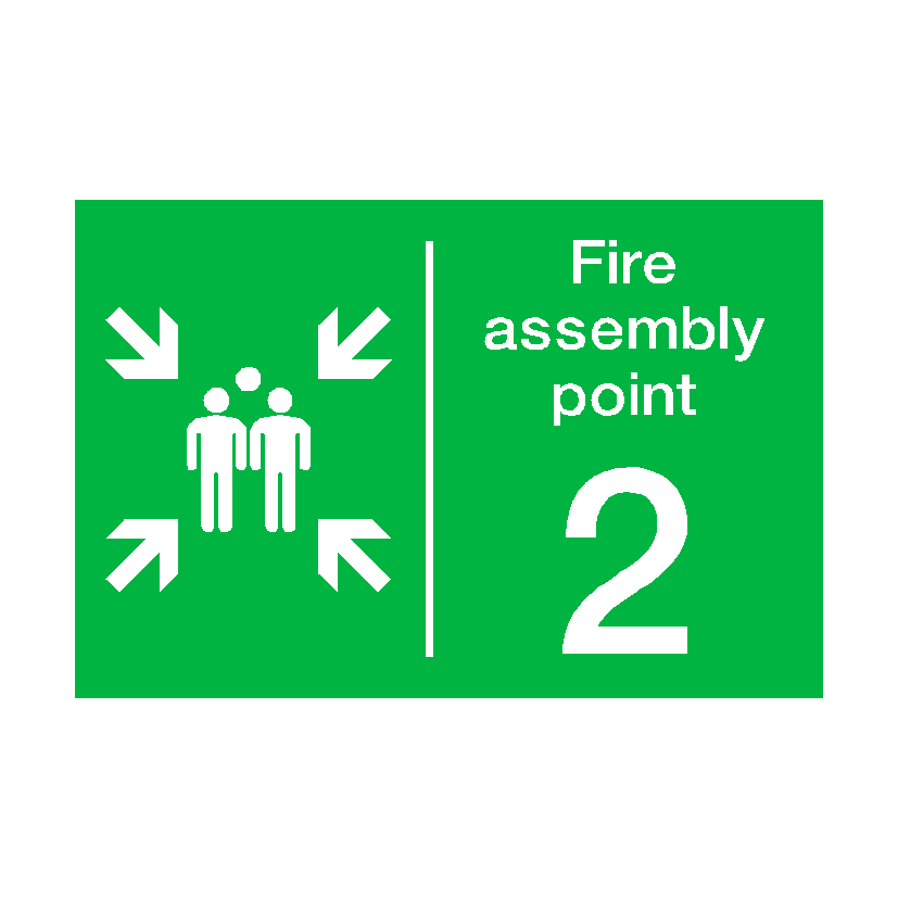 Fire Assembly Point Two Sign