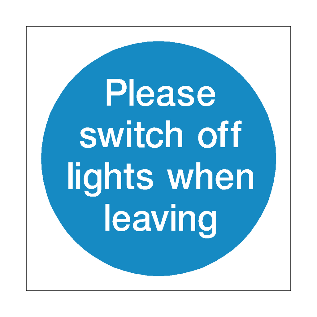 Switch Off Lights Door Sticker