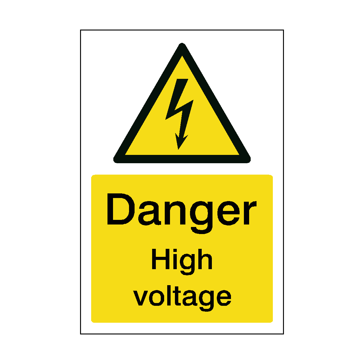 High Voltage Sticker | Safety-Label.co.uk