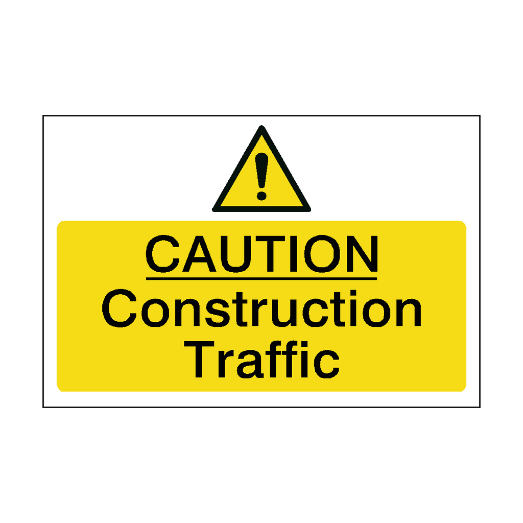 Construction Traffic Safety Sign