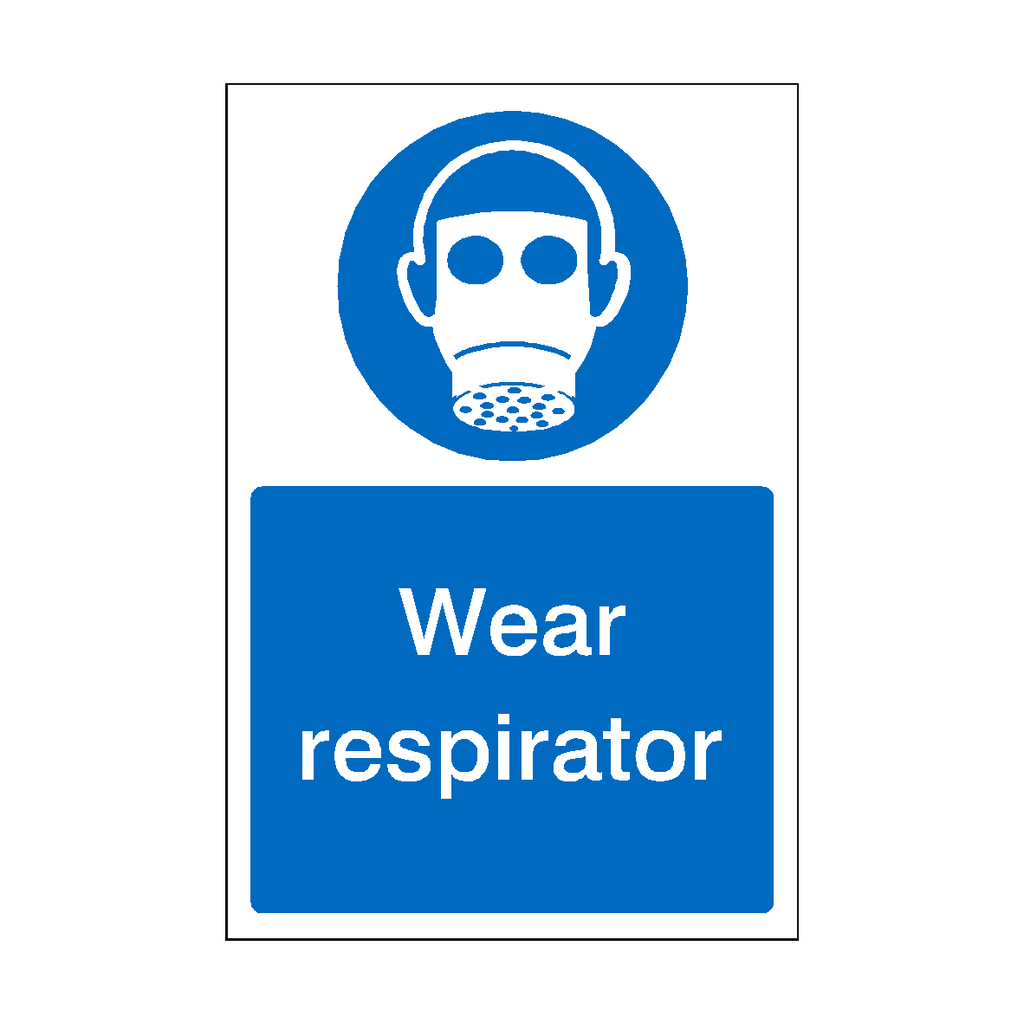 Wear Respirator Sign | Safety-Label.co.uk