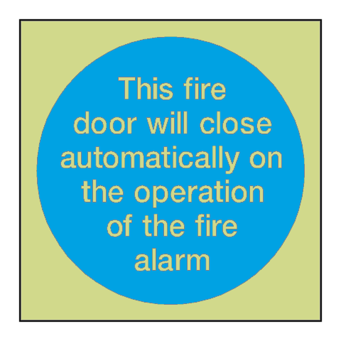 Auto Fire Alarm Photoluminescent Sticker | Safety-Label.co.uk