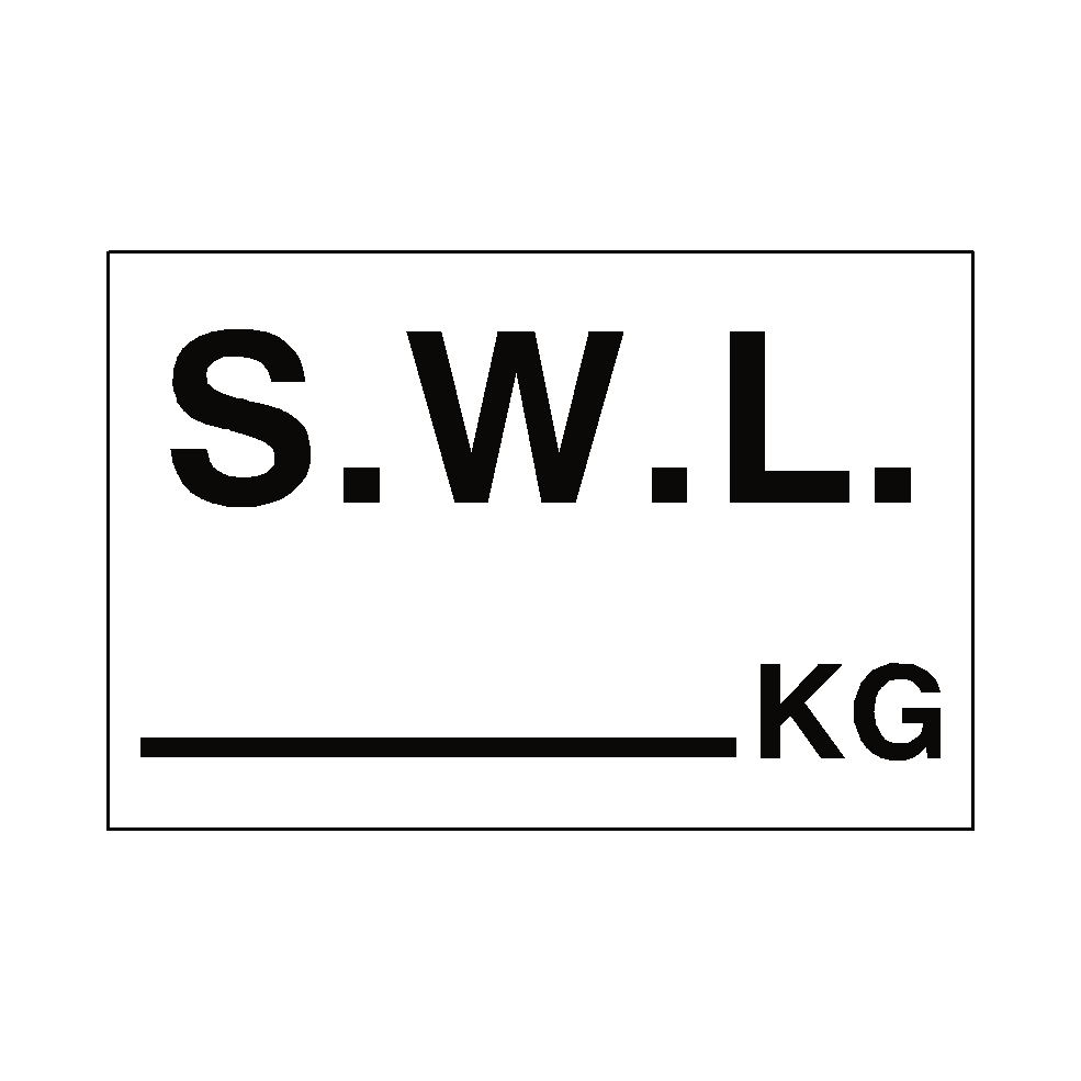 S.W.L Sign KG White | Safety-Label.co.uk