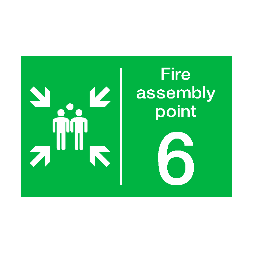 Fire Assembly Point Six Sign