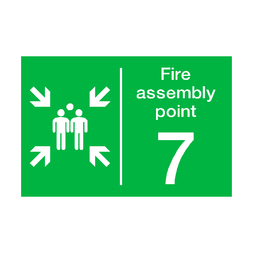 Fire Assembly Point Seven Sign