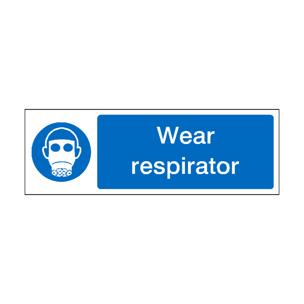 Wear Respirator Sign | Safety-Label.co.uk