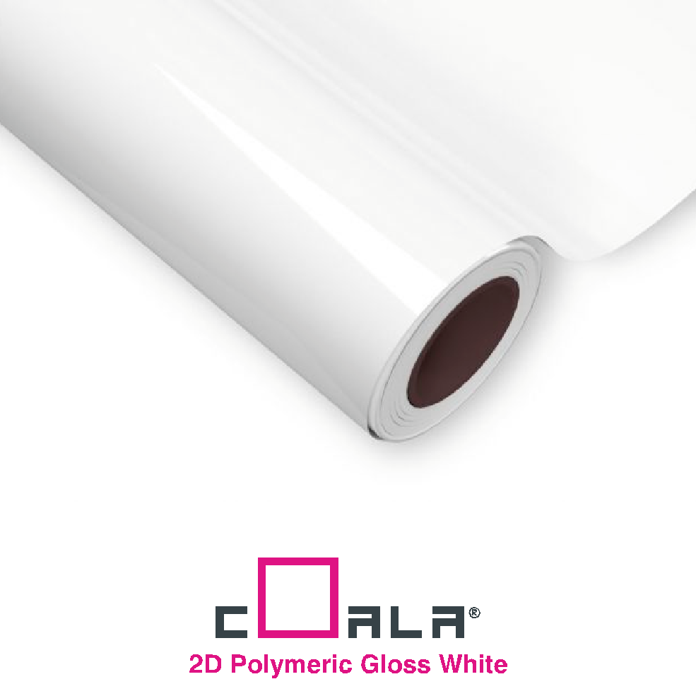 1370mm Coala 2D Gloss White Polymeric Block Out Vinyl