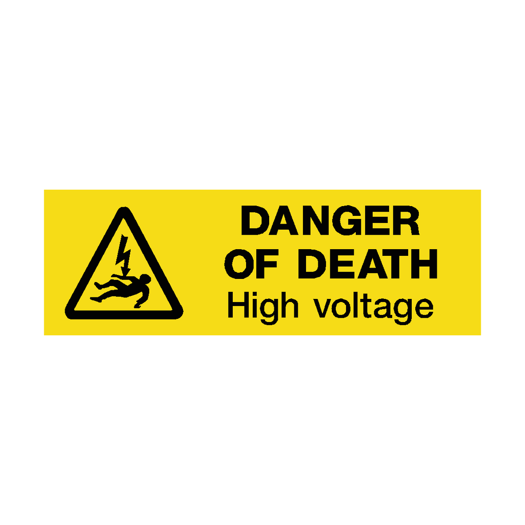 Danger Of Death Safety Sign | Safety-Label.co.uk