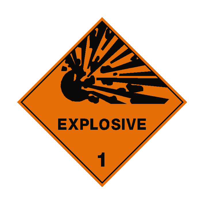 Explosive 1 Sign | Safety-Label.co.uk