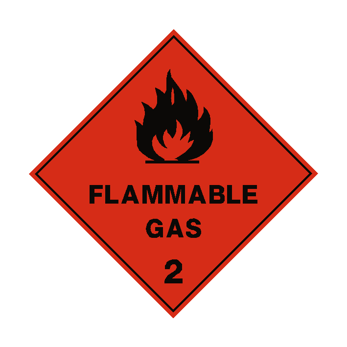 Flammable Gas 2 Sign | Safety-Label.co.uk