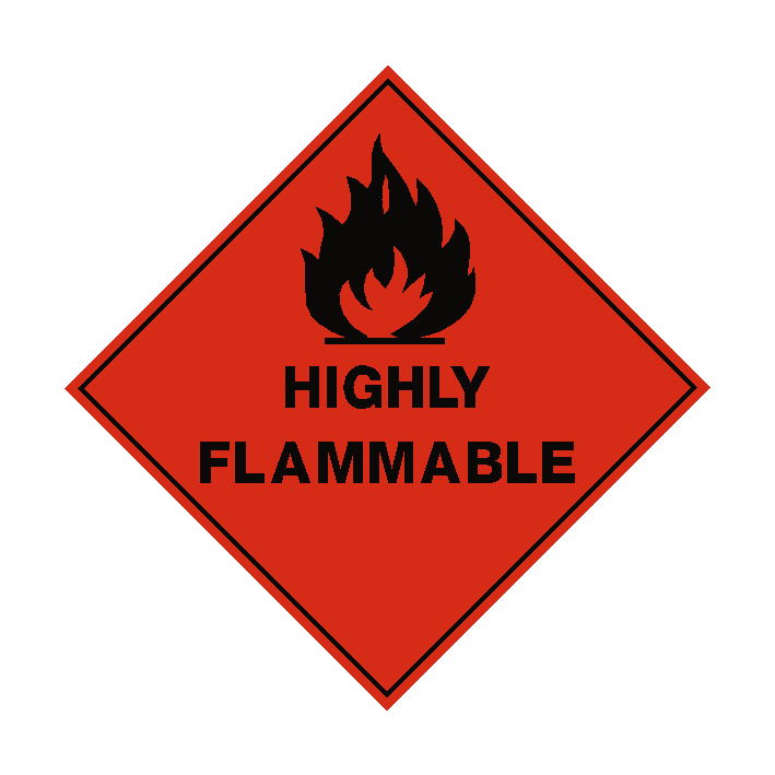 Highly Flammable Sign | Safety-Label.co.uk