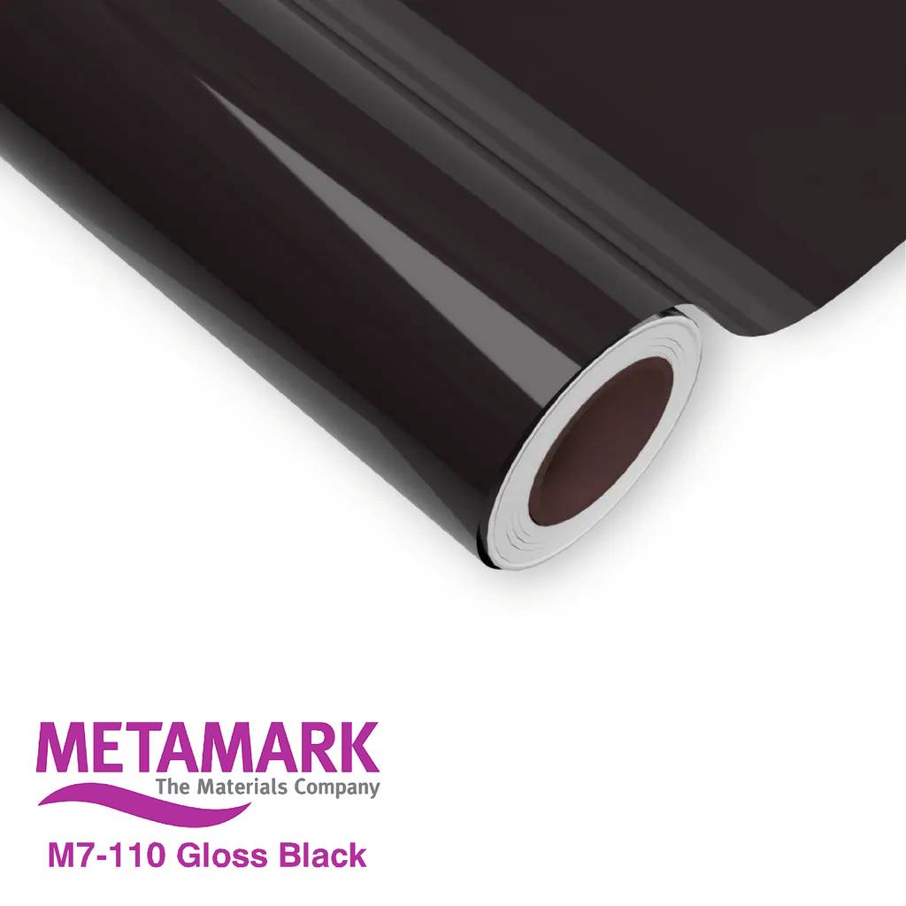 1220mm Metamark M7-110 Black Gloss Vinyl | Safety-Label.co.uk