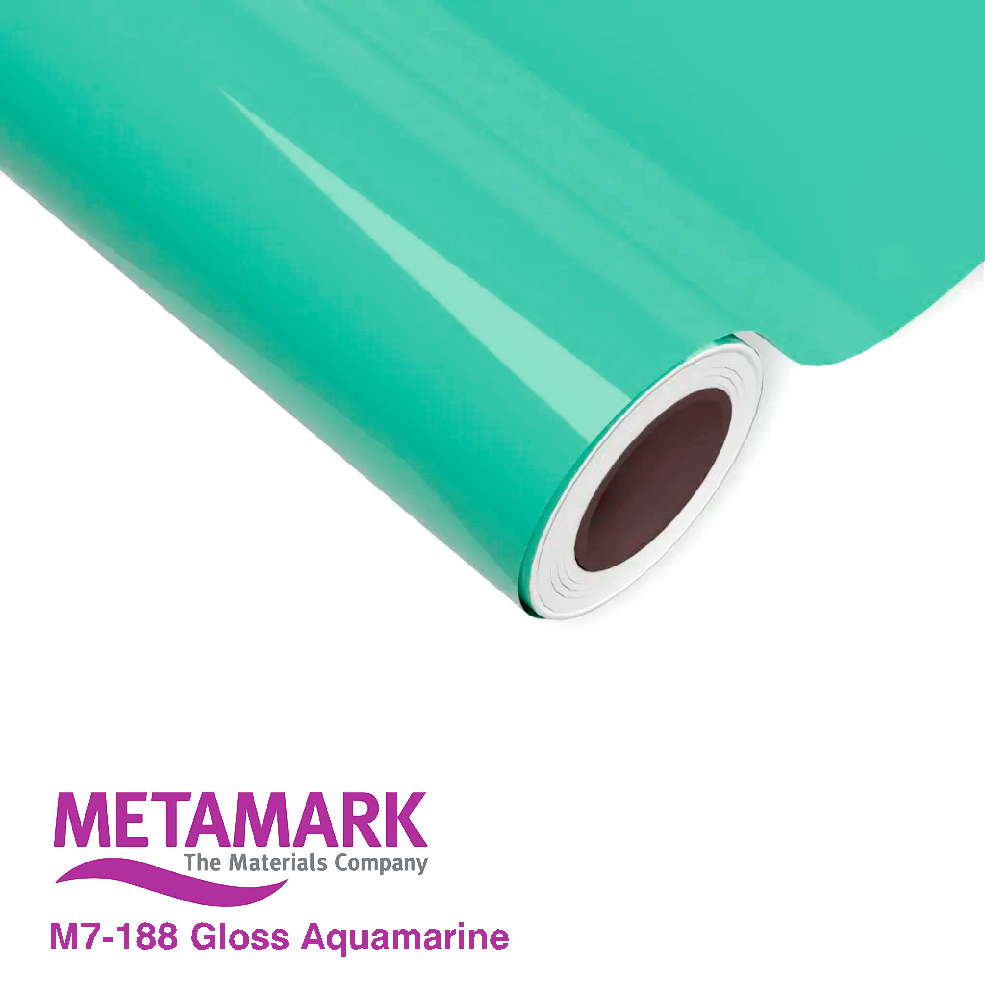 610mm Metamark M7-188 Aquamarine Gloss Vinyl | Safety-Label.co.uk