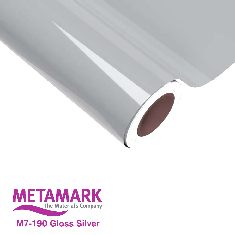 610mm Metamark M7-190 Silver Gloss Vinyl | Safety-Label.co.uk