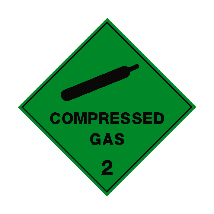 Compressed Gas 2 Sign