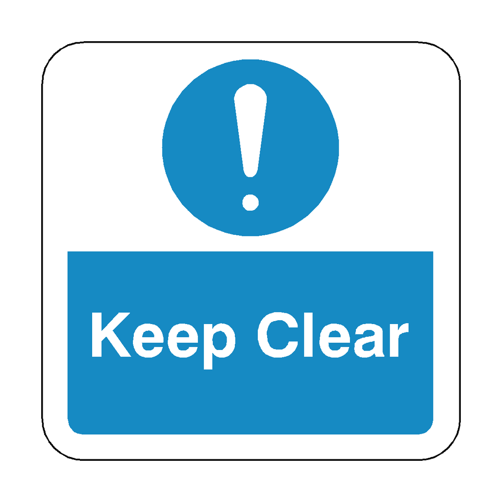 Keep Clear Floor Graphics Sticker | Safety-Label.co.uk