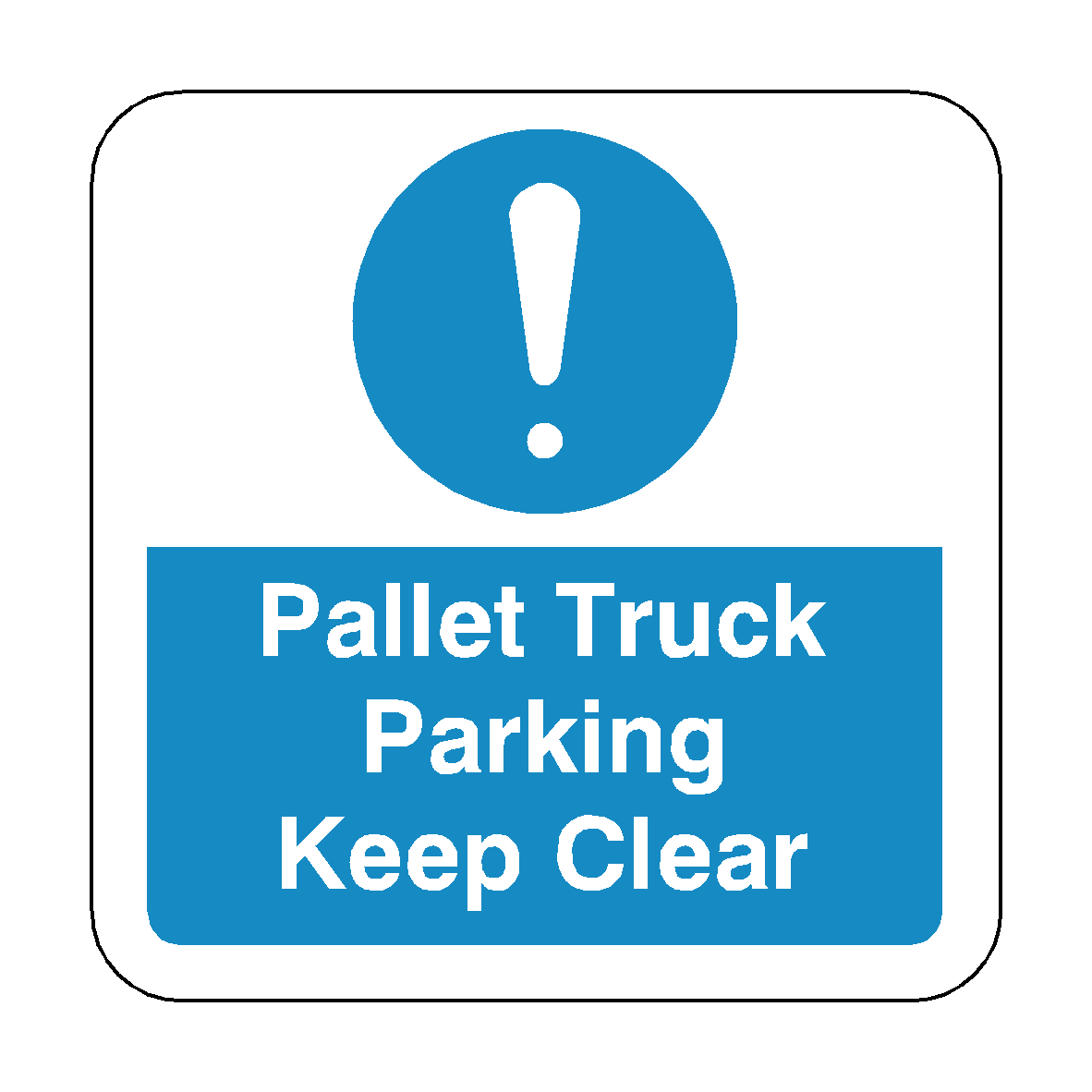 Pallet Truck Parking Keep Clear Floor Graphics Sticker