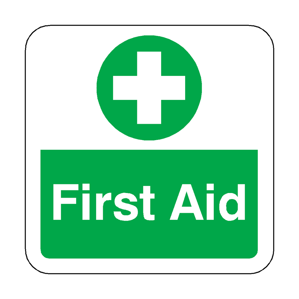 First Aid Floor Graphics Sticker | Safety-Label.co.uk