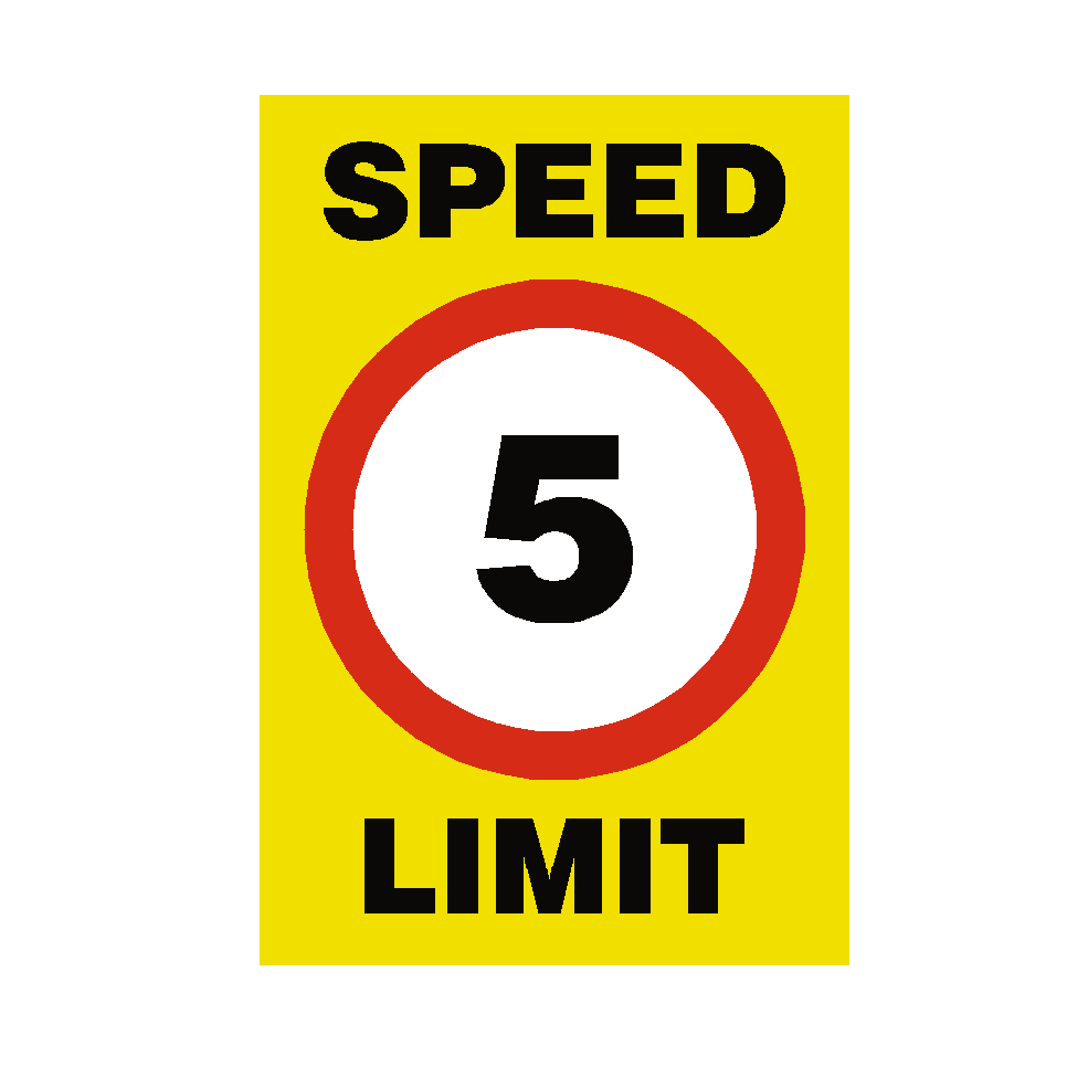 5 Mph Speed Limit Sign | Safety-Label.co.uk