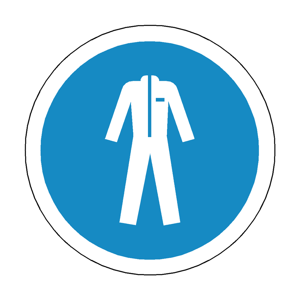 Protective Clothing Floor Marker Sticker | Safety-Label.co.uk