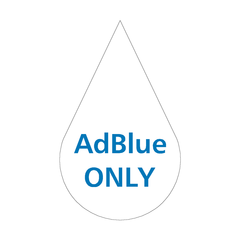 AdBlue Only HGV Sticker | Safety-Label.co.uk