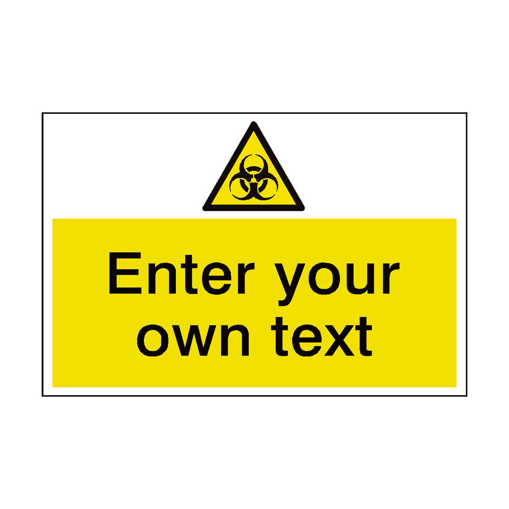 Biological Custom Safety Sticker | Safety-Label.co.uk