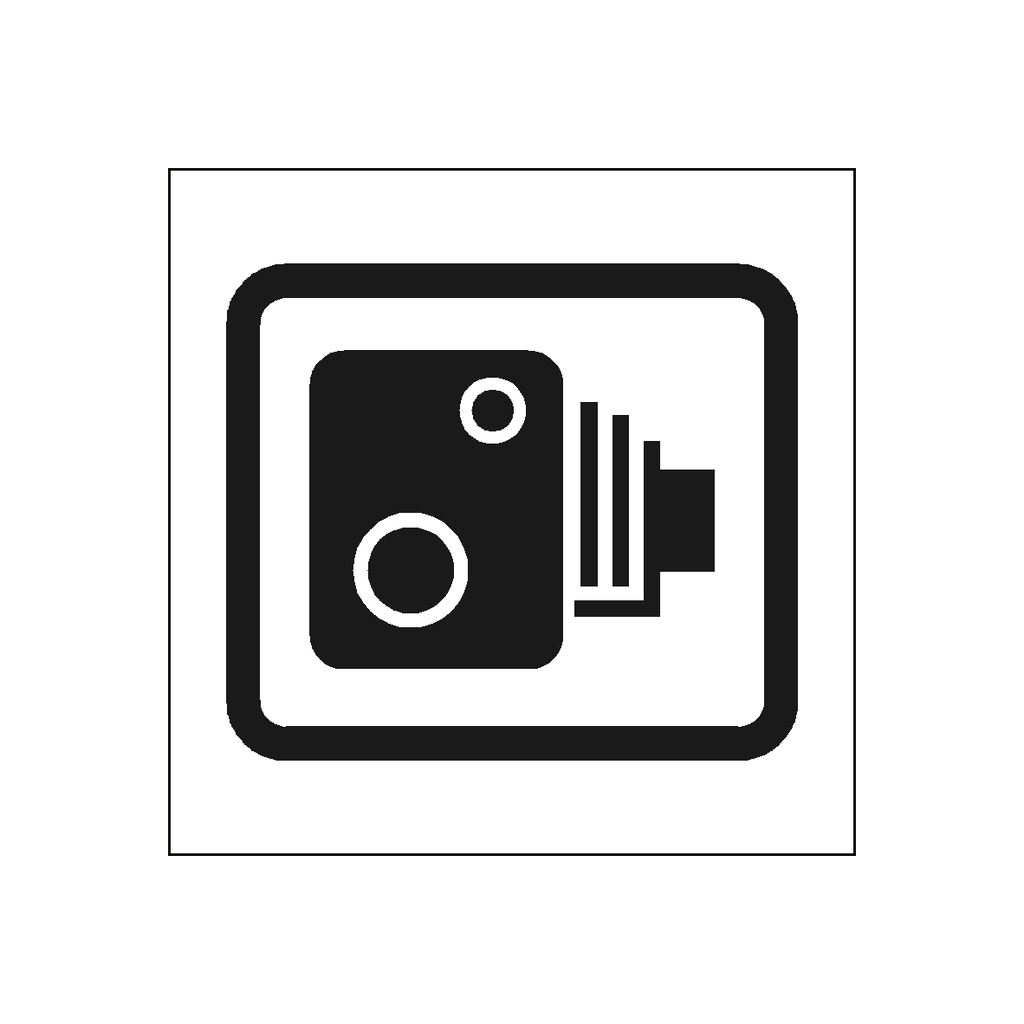 Speed Camera Logo Sticker | Safety-Label.co.uk