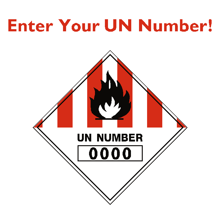 Custom UN Number Label | Safety-Label.co.uk