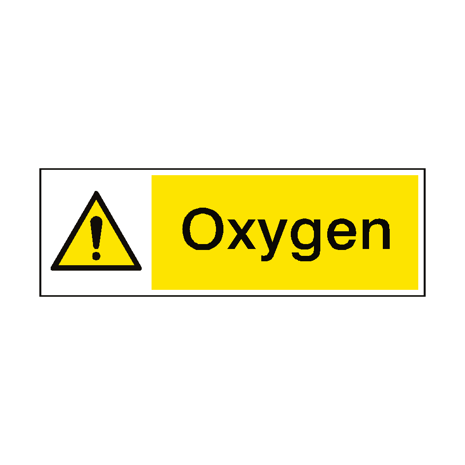 Oxygen Hazard Sign | Safety-Label.co.uk